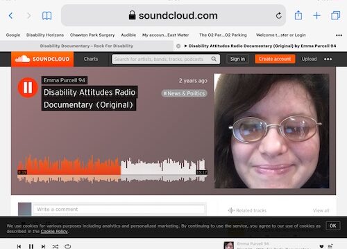 Disability Documentary soundcloud screenshot