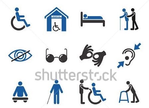 Collection of disability symbols