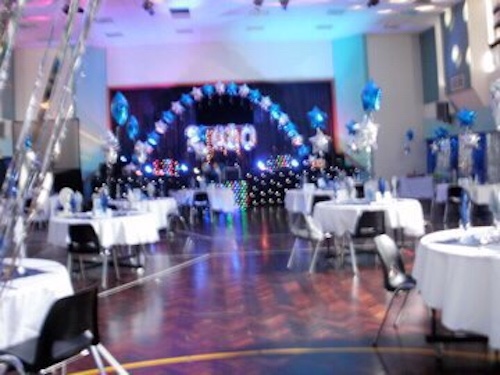 School hall year 11 prom