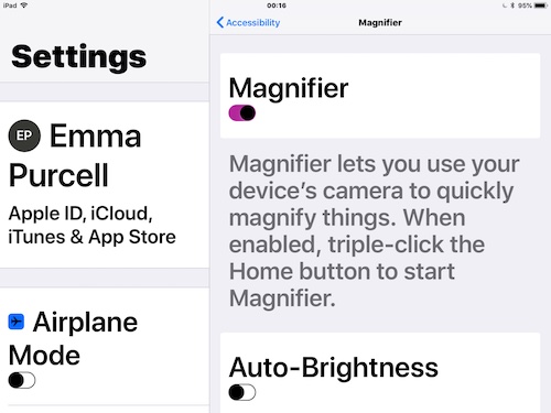Screenshott - Settings, Magnifier