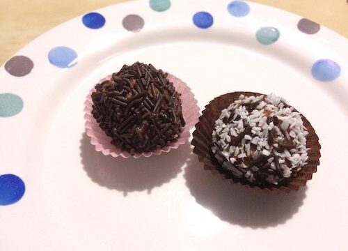 Christmas chocolate truffles