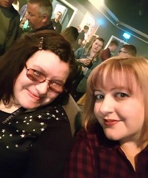 Emma and Kristy at The Pigeon Detectives