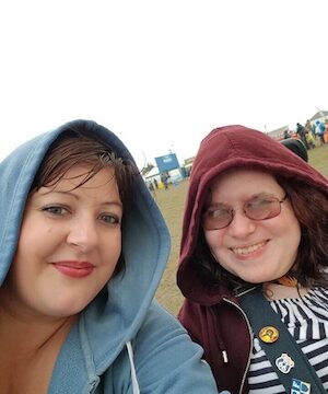 Kristy and Emma at Victorious Festival