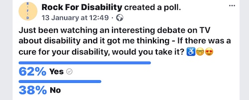 Facebook poll results