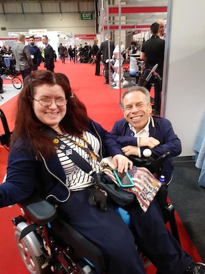 Emma Purcell and Warwick Davis at Naidex 2019