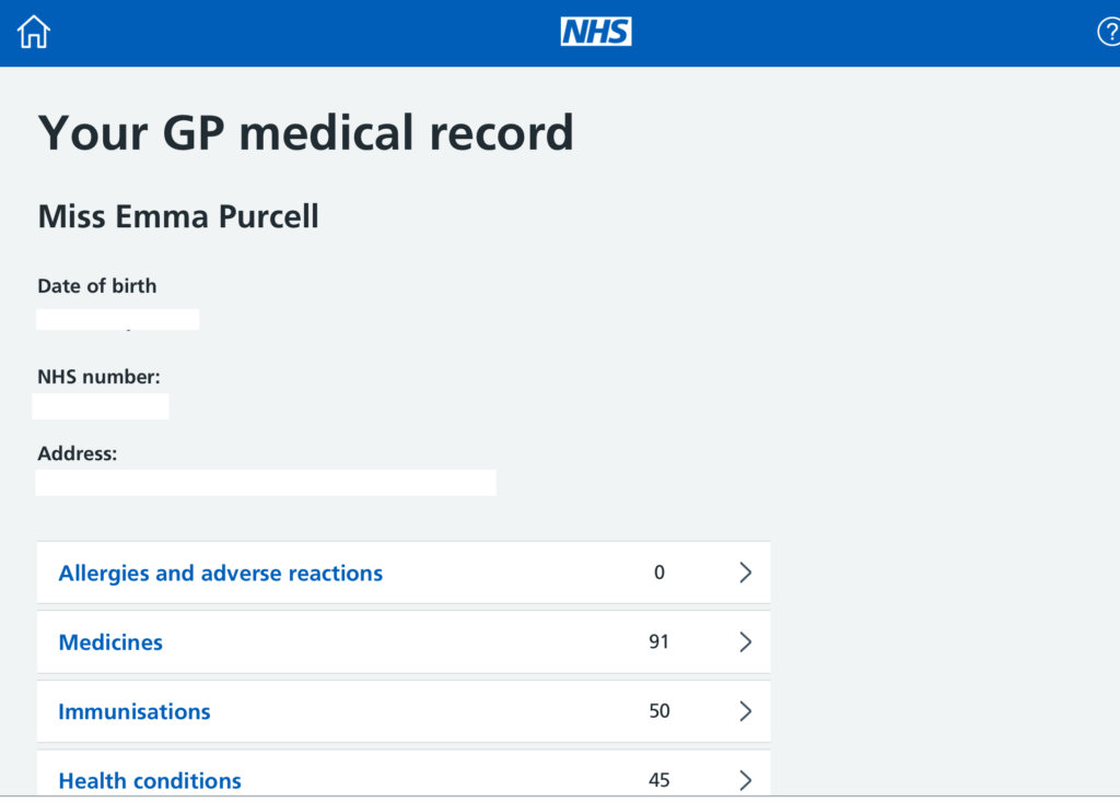 GP medical records
