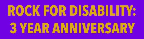 Rock For Disability 3 year anniversary