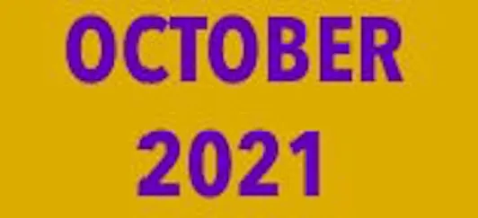 October 2021