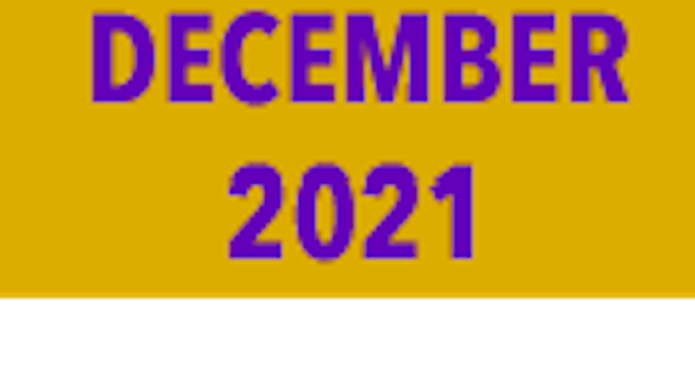 Decembeer 2021