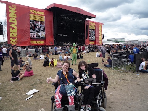 Emma Purcell and Lucy Hale at Reading Festival 2014