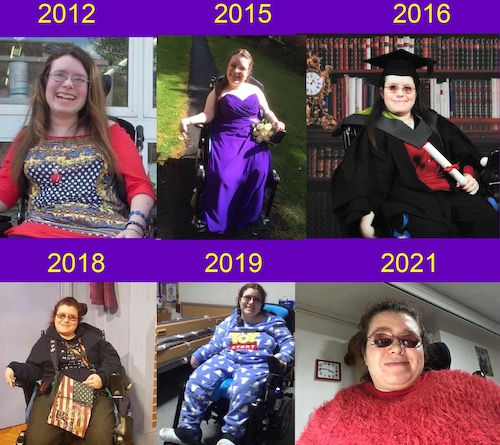 Emma's photo timeline 2012 - 2021