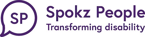 Spokz-People-logo-with-the-words-transforming-disability-next-to-a-speech-bubble-and-the-letters-SP